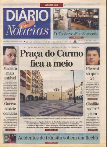 Edição do dia 11 Agosto 1997 da pubicação Diário de Notícias