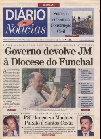 Edição do dia 15 Agosto 1997 da pubicação Diário de Notícias