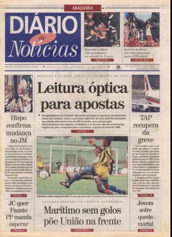 Edição do dia 16 Agosto 1997 da pubicação Diário de Notícias