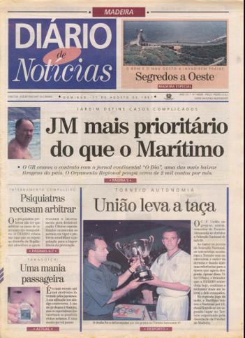 Edição do dia 17 Agosto 1997 da pubicação Diário de Notícias