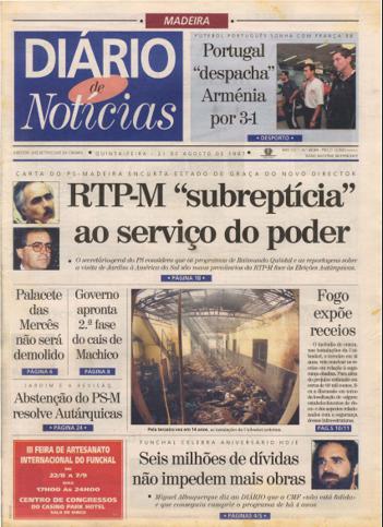 Edição do dia 21 Agosto 1997 da pubicação Diário de Notícias