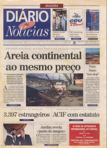 Edição do dia 22 Agosto 1997 da pubicação Diário de Notícias