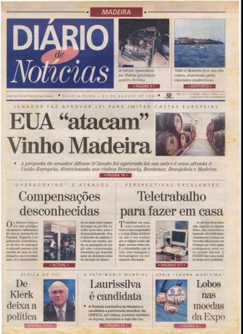 Edição do dia 27 Agosto 1997 da pubicação Diário de Notícias