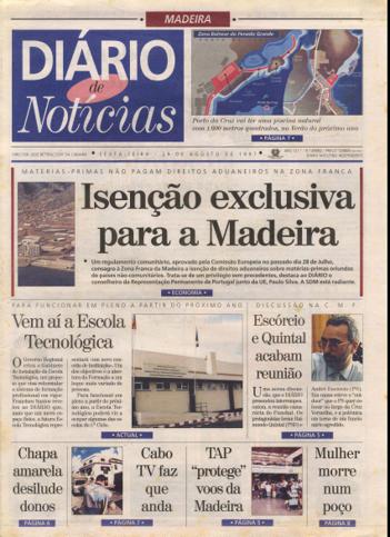 Edição do dia 29 Agosto 1997 da pubicação Diário de Notícias