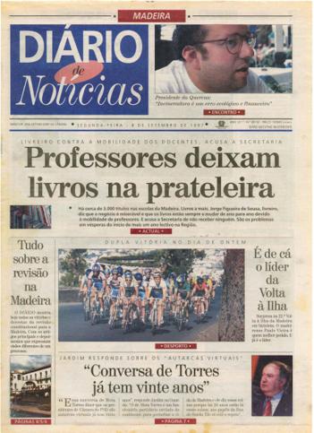 Edição do dia 8 Setembro 1997 da pubicação Diário de Notícias