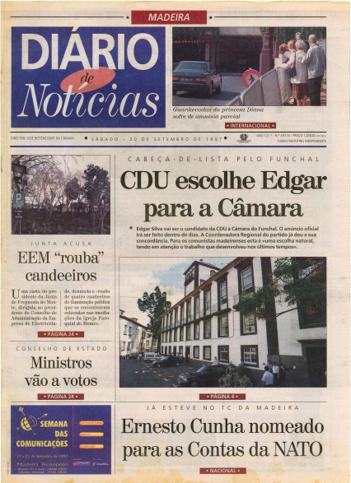 Edição do dia 20 Setembro 1997 da pubicação Diário de Notícias