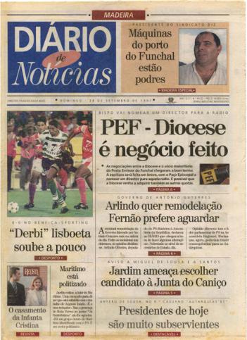 Edição do dia 28 Setembro 1997 da pubicação Diário de Notícias