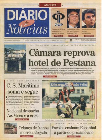 Edição do dia 29 Setembro 1997 da pubicação Diário de Notícias