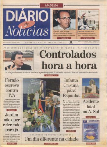 Edição do dia 4 Outubro 1997 da pubicação Diário de Notícias