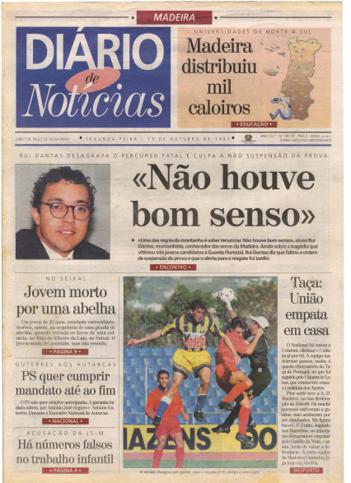 Edição do dia 13 Outubro 1997 da pubicação Diário de Notícias