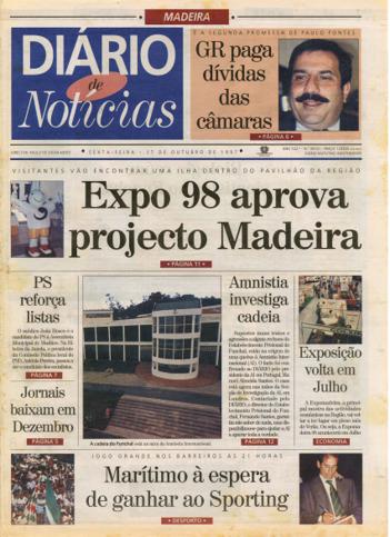 Edição do dia 17 Outubro 1997 da pubicação Diário de Notícias