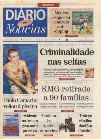 Edição do dia 19 Outubro 1997 da pubicação Diário de Notícias