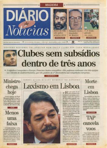 Edição do dia 20 Outubro 1997 da pubicação Diário de Notícias