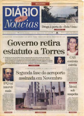 Edição do dia 24 Outubro 1997 da pubicação Diário de Notícias