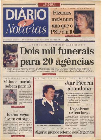 Edição do dia 2 Novembro 1997 da pubicação Diário de Notícias