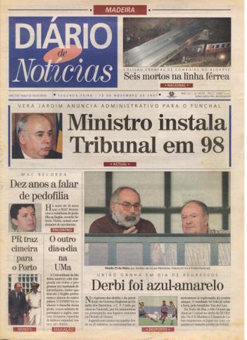 Edição do dia 10 Novembro 1997 da pubicação Diário de Notícias