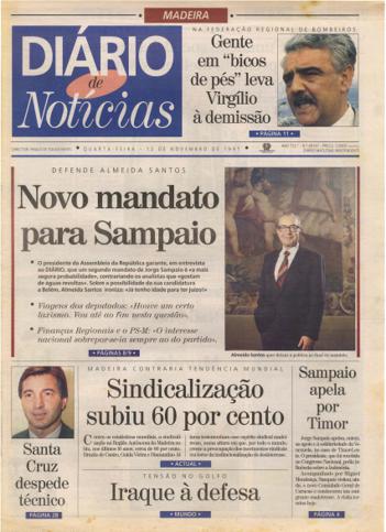 Edição do dia 12 Novembro 1997 da pubicação Diário de Notícias