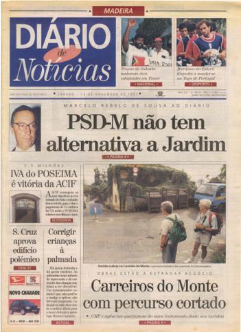 Edição do dia 15 Novembro 1997 da pubicação Diário de Notícias