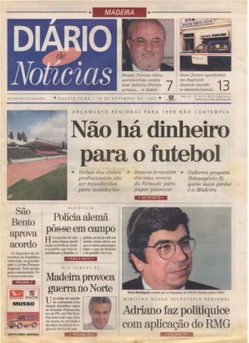 Edição do dia 19 Novembro 1997 da pubicação Diário de Notícias