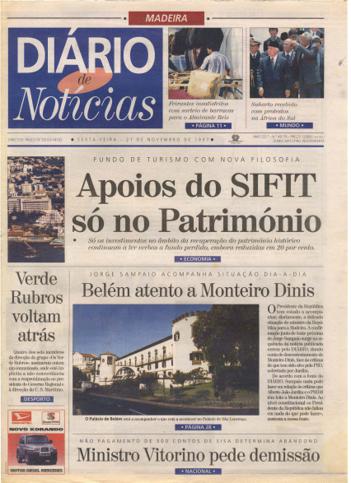 Edição do dia 21 Novembro 1997 da pubicação Diário de Notícias