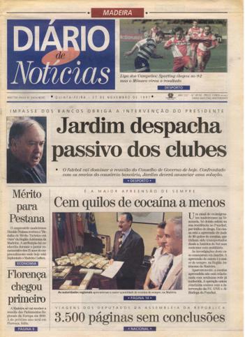 Edição do dia 27 Novembro 1997 da pubicação Diário de Notícias