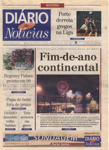 Edição do dia 28 Novembro 1997 da pubicação Diário de Notícias