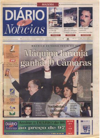 Edição do dia 15 Dezembro 1997 da pubicação Diário de Notícias