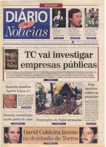 Edição do dia 22 Dezembro 1997 da pubicação Diário de Notícias