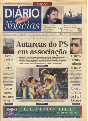 Edição do dia 31 Dezembro 1997 da pubicação Diário de Notícias