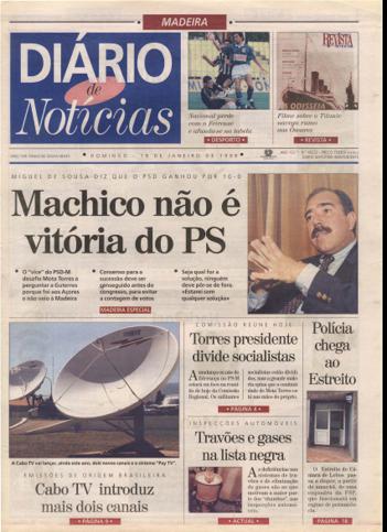 Edição do dia 18 Janeiro 1998 da pubicação Diário de Notícias