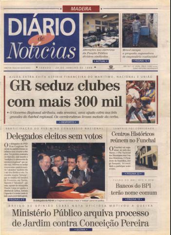 Edição do dia 24 Janeiro 1998 da pubicação Diário de Notícias