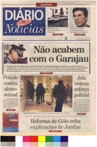 Edição do dia 3 Fevereiro 1998 da pubicação Diário de Notícias