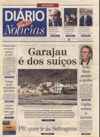 Edição do dia 13 Fevereiro 1998 da pubicação Diário de Notícias