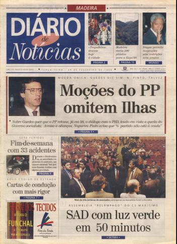 Edição do dia 24 Fevereiro 1998 da pubicação Diário de Notícias