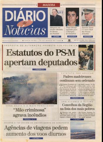 Edição do dia 10 Março 1998 da pubicação Diário de Notícias