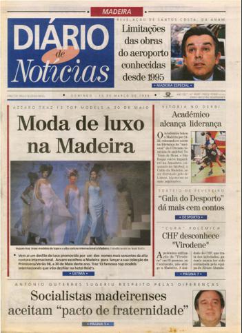 Edição do dia 15 Março 1998 da pubicação Diário de Notícias