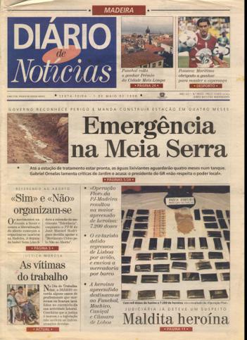 Edição do dia 1 Maio 1998 da pubicação Diário de Notícias