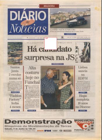 Edição do dia 30 Maio 1998 da pubicação Diário de Notícias