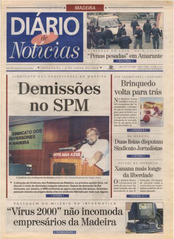 Edição do dia 2 Junho 1998 da pubicação Diário de Notícias