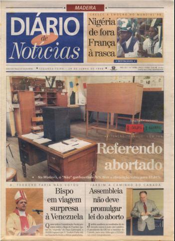 Edição do dia 29 Junho 1998 da pubicação Diário de Notícias