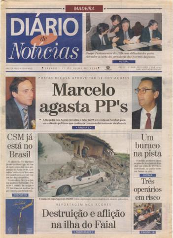 Edição do dia 11 Julho 1998 da pubicação Diário de Notícias