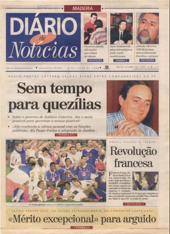 Edição do dia 13 Julho 1998 da pubicação Diário de Notícias