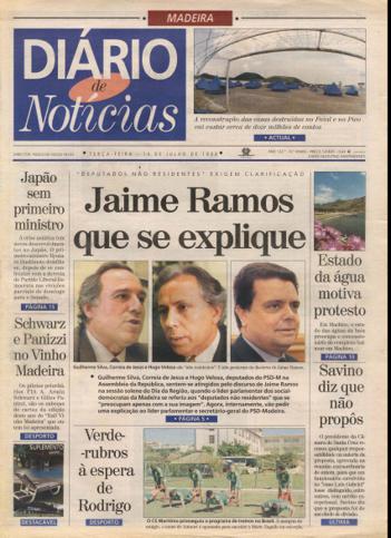 Edição do dia 14 Julho 1998 da pubicação Diário de Notícias