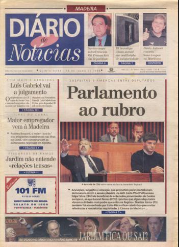 Edição do dia 16 Julho 1998 da pubicação Diário de Notícias