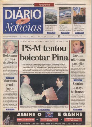 Edição do dia 29 Julho 1998 da pubicação Diário de Notícias