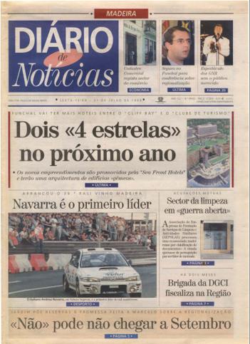 Edição do dia 31 Julho 1998 da pubicação Diário de Notícias