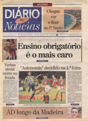 Edição do dia 10 Agosto 1998 da pubicação Diário de Notícias