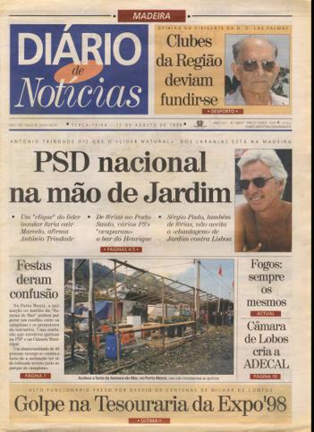 Edição do dia 11 Agosto 1998 da pubicação Diário de Notícias