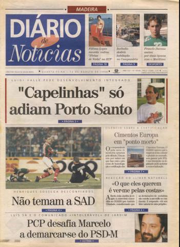 Edição do dia 12 Agosto 1998 da pubicação Diário de Notícias