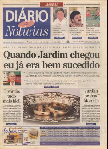 Edição do dia 23 Agosto 1998 da pubicação Diário de Notícias